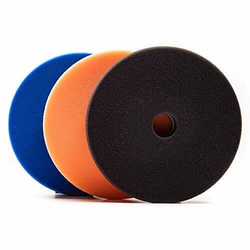 HDO Foam Polisher Pads 3-Pack - 5.5" Heavy Duty Buffer Pads For Car Detailing & Polishing